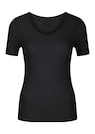 Shirt met korte mouwen in chique modal kasjmier stof thumbnail 4