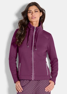 Veste sweat avec liens en satin thumbnail 1