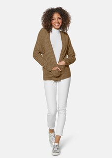 Strickjacke mit Zopfmuster in angesagten Farben thumbnail 2