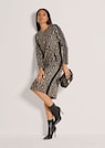 Jacquard-Kleid mit Leopardenmuster und Strass thumbnail 4