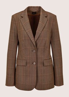 Karierter Blazer im Brit-Chic-Stil thumbnail 6
