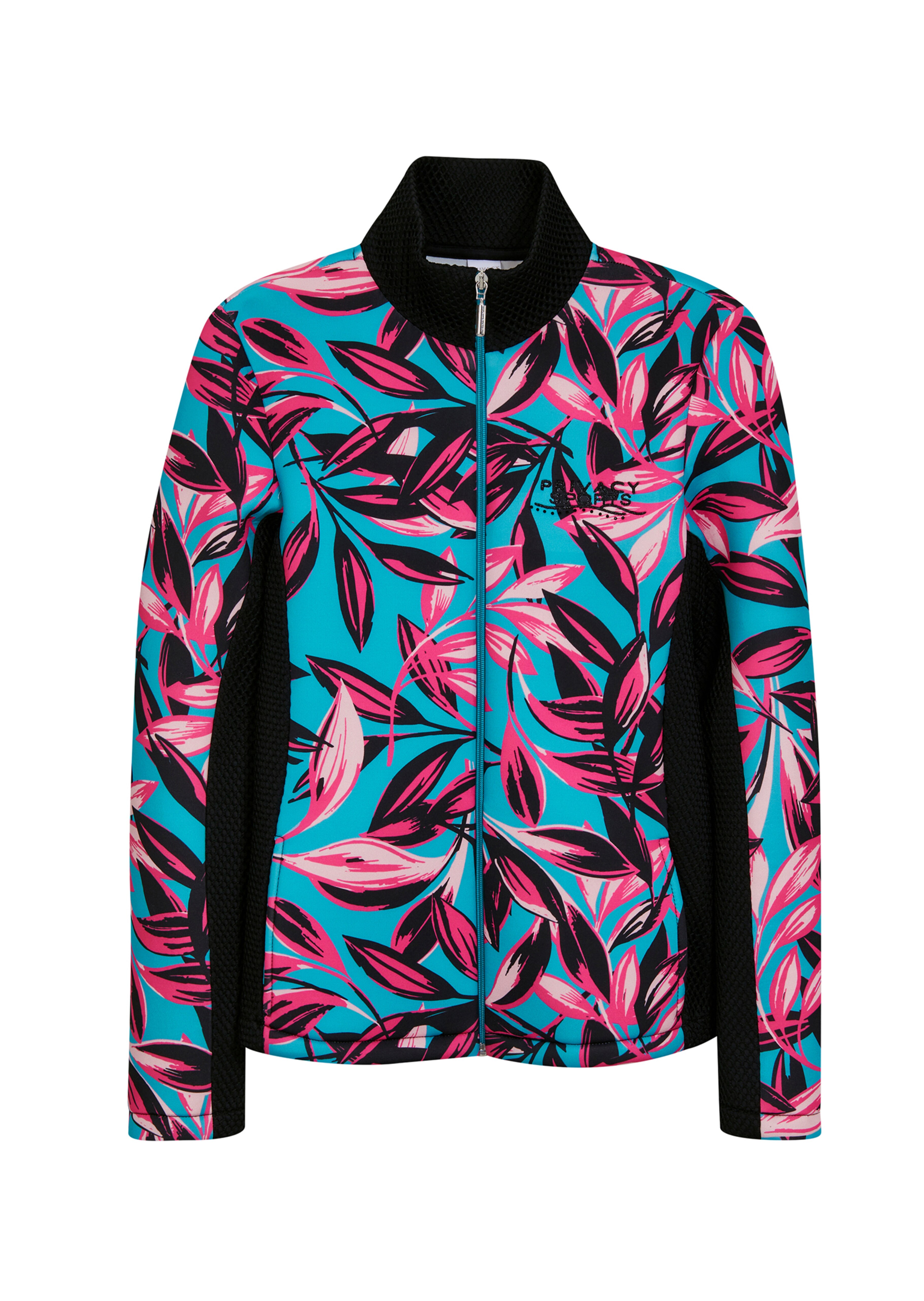 Sportjacke mit Blätterprint und Netzeinsätzen thumbnail 6