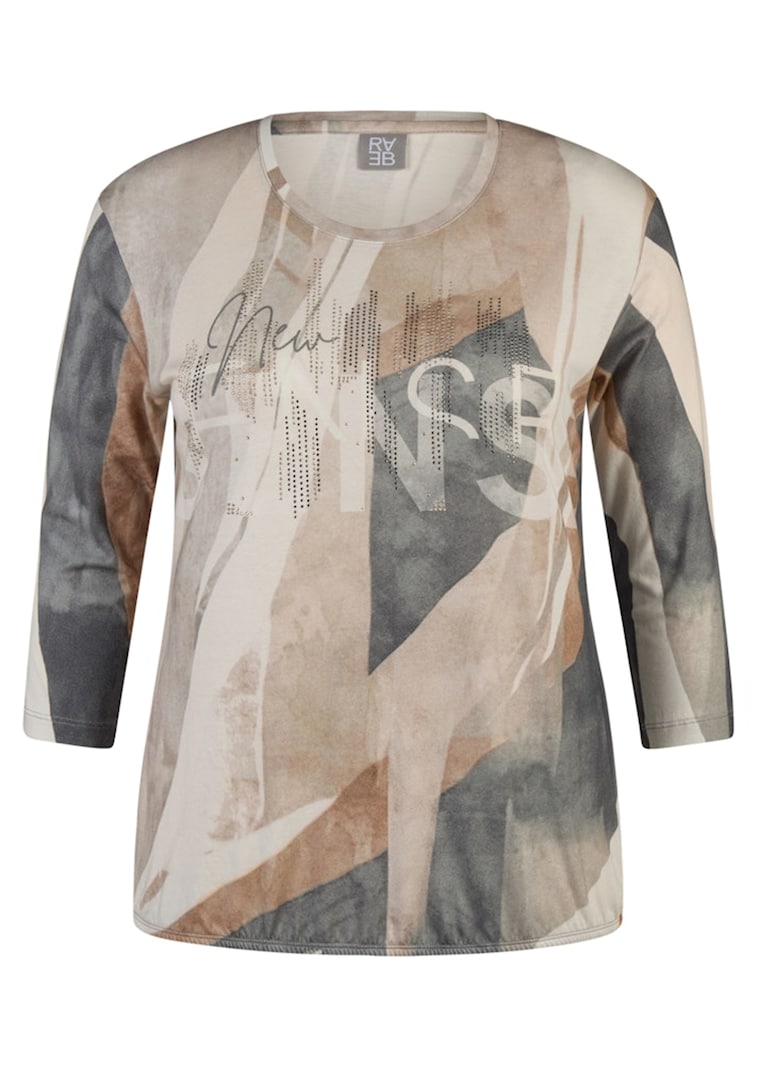 Shirt met glinsterende letterprint