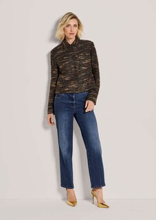 Tweed-Blazer mit Boxy-Cut thumbnail 2