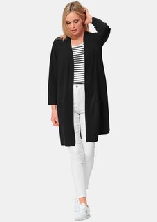 Modische Kaschmir-Longstrickjacke thumbnail 4