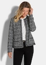 Blazer en bouclette légèrement brillante thumbnail 1