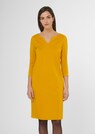 Stretch dress with short sleeves and flared skirt thumbnail 1