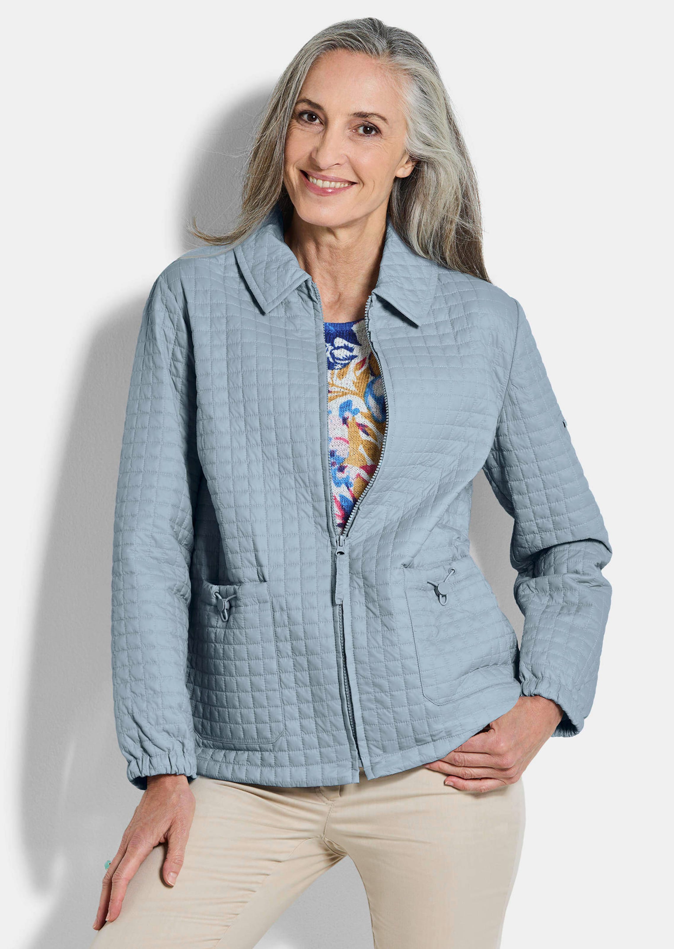 Veste matelassée au motif gaufré