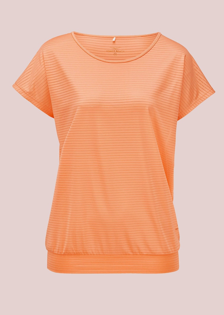 Streifenshirt mit breitem Saum