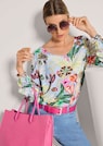 Blouse à imprimé floral avec grandes fleurs thumbnail 4