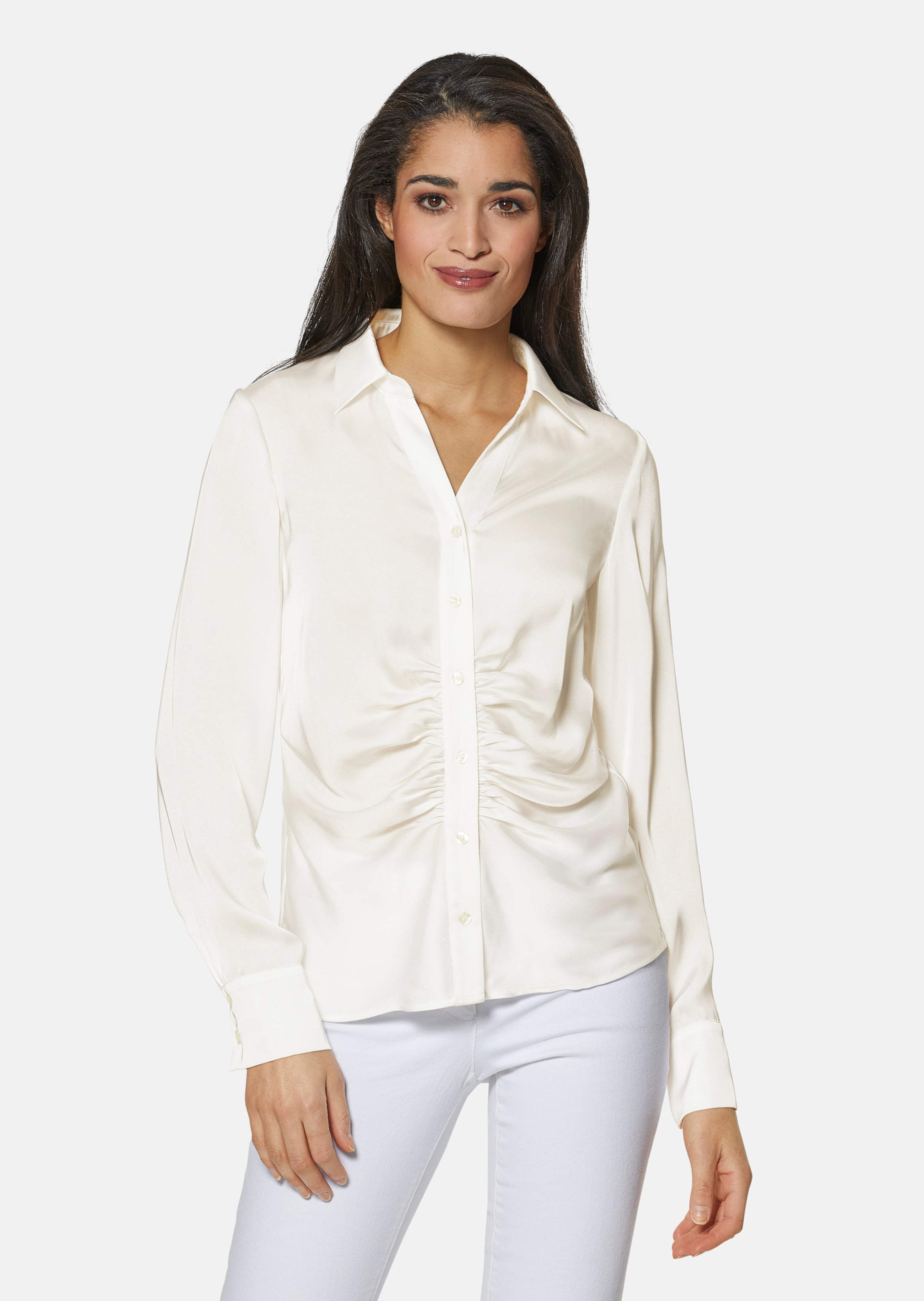 Bluse mit Raffung