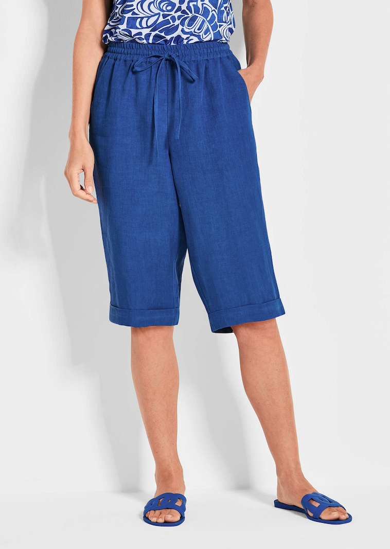 Bermudahose CARLA aus reinem Leinen