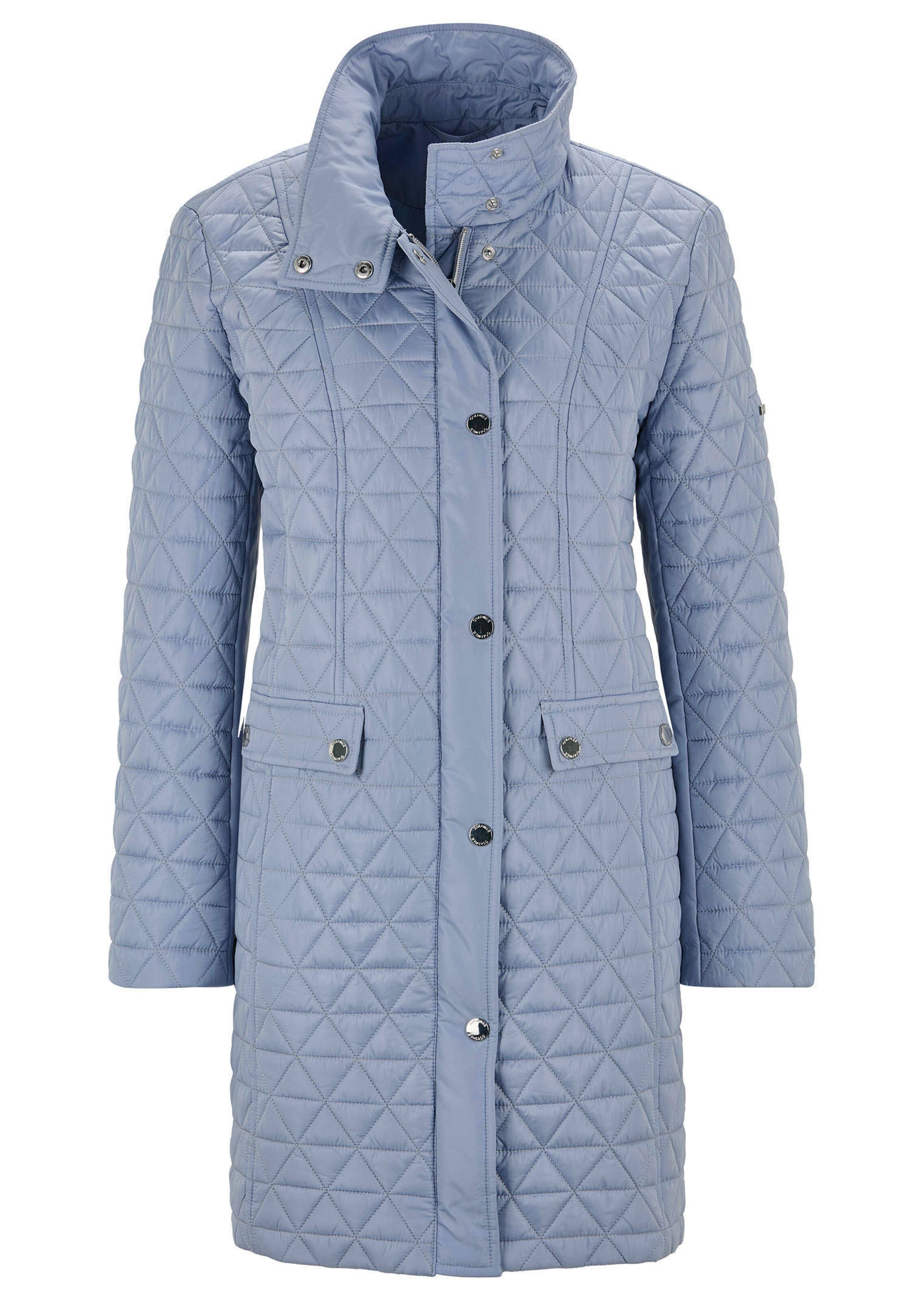 Manteau court matelassée à col droit