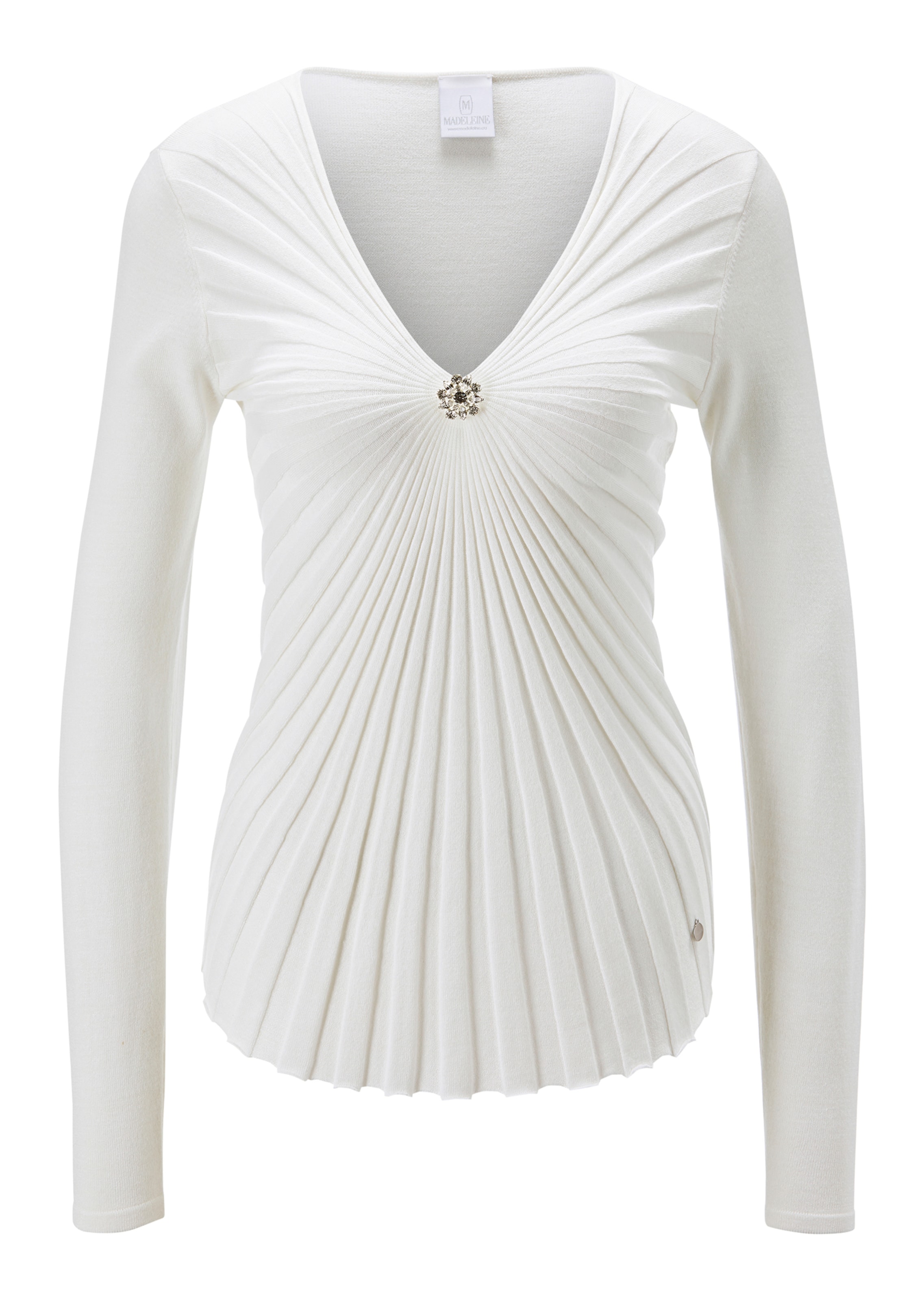 Jumper with star-shaped rib
