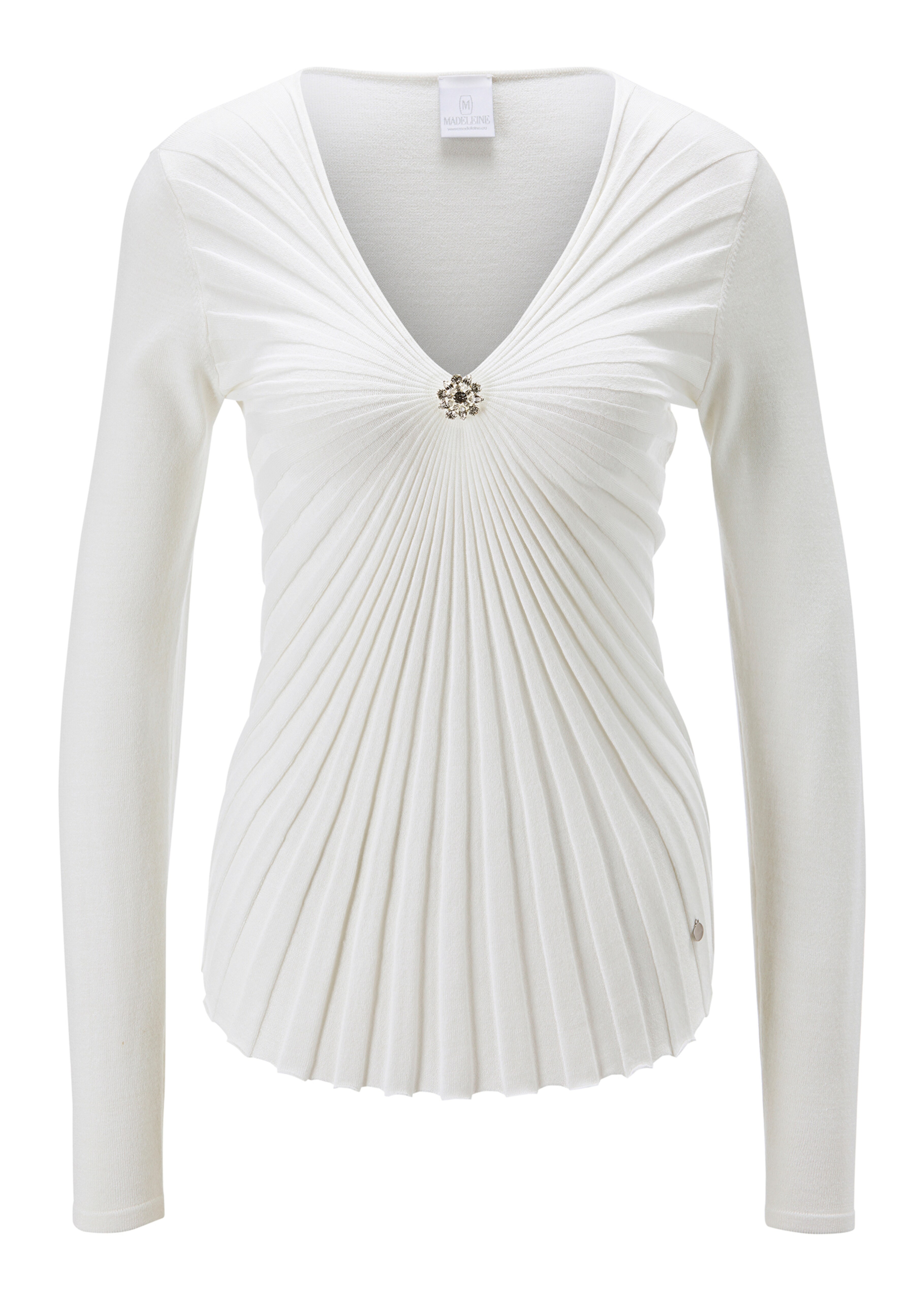 Jumper with star-shaped rib