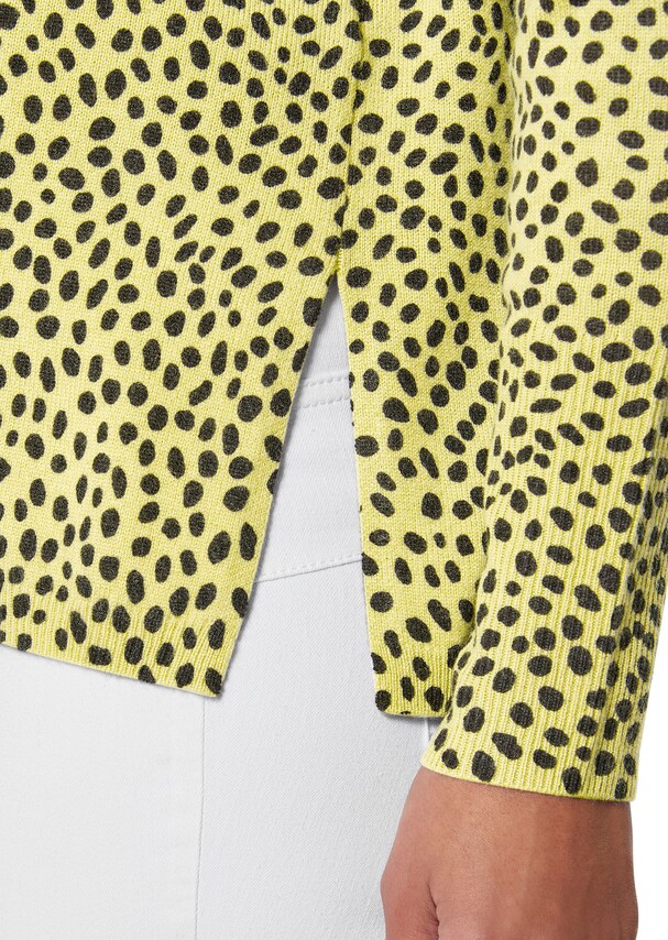 Oversized jumper with abstract leopard print 4