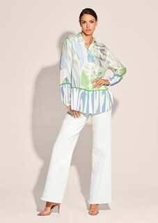 Shirt blouse with unique print thumbnail 2