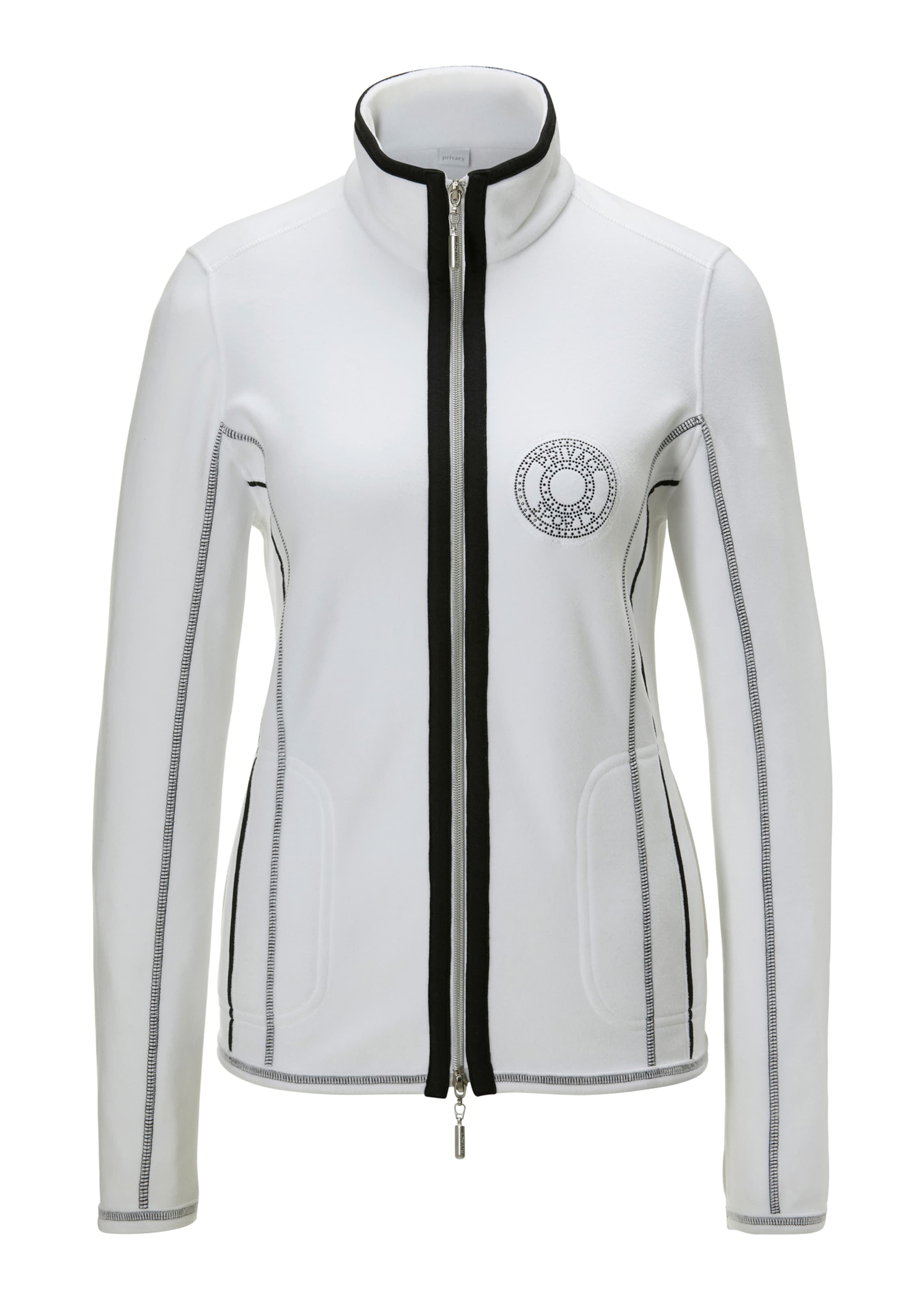 Fleecejacke mit edlen Details