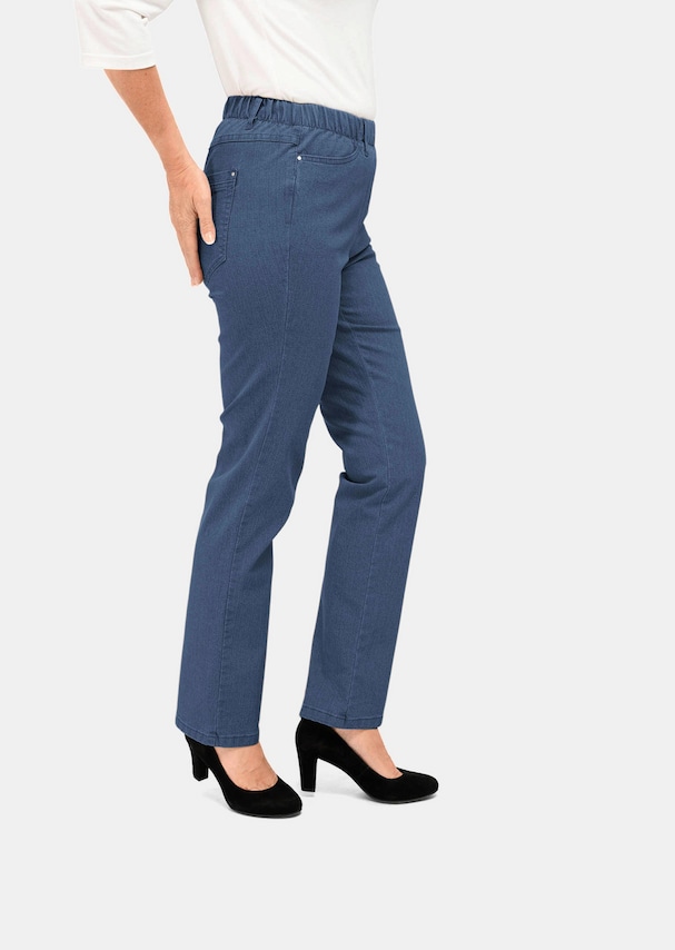 Klassieke jeans LOUISA met elastische tailleband 3