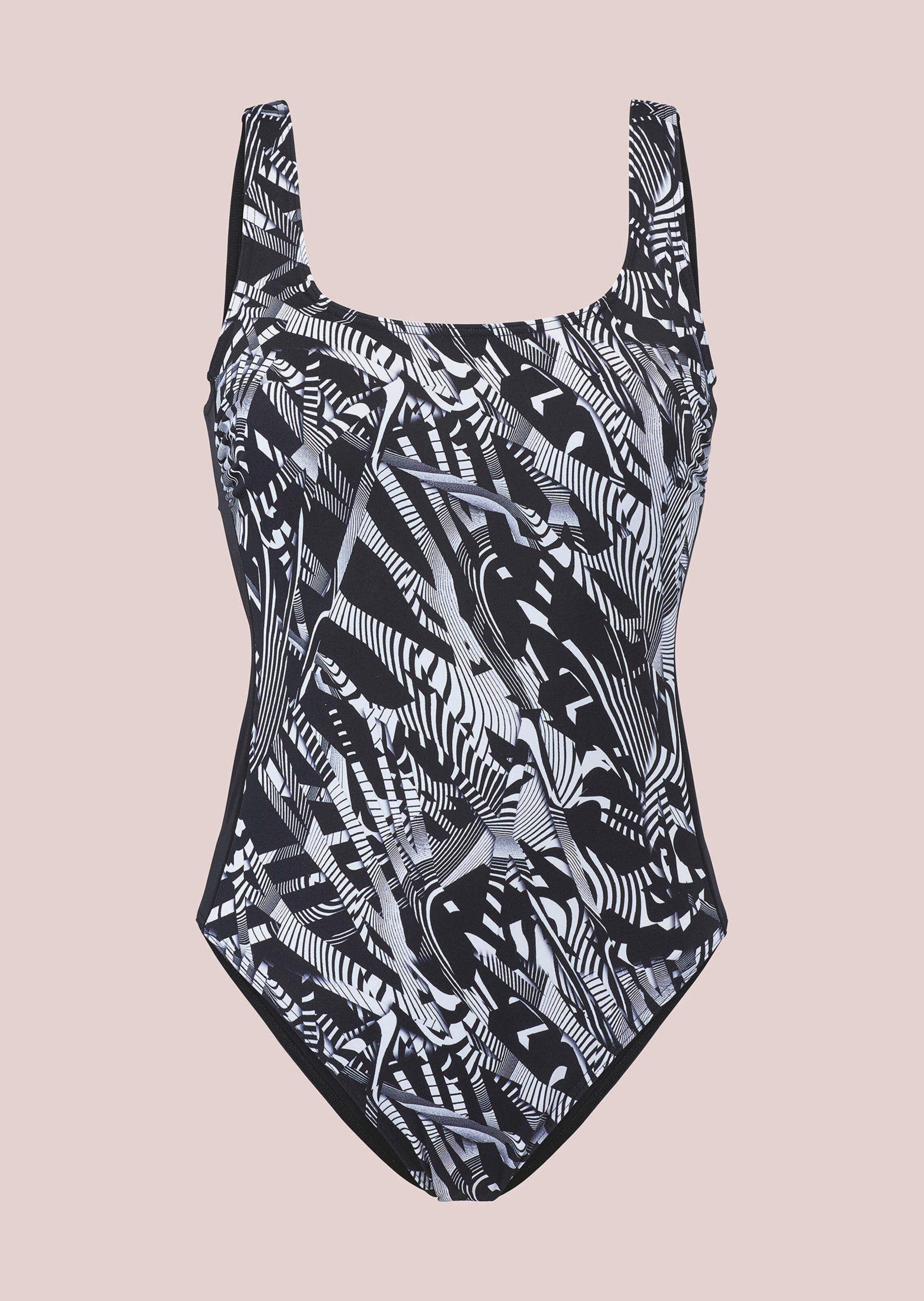 Badeanzug mit raffiniertem Rückenausschnitt