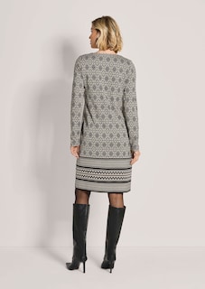 Schmales Kleid mit geometrischem Print thumbnail 3