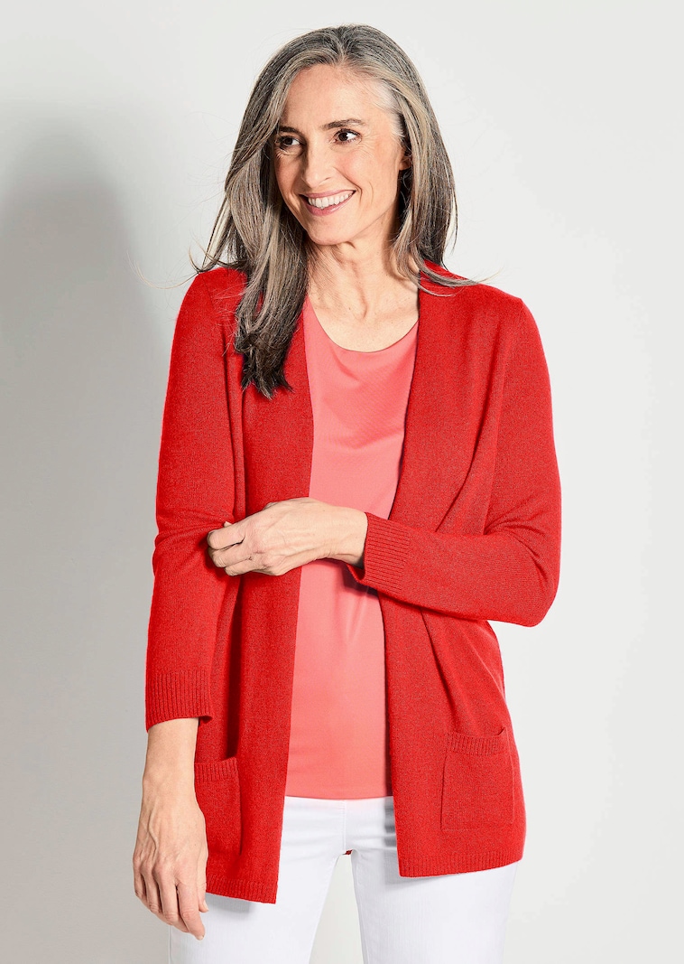 Kuschelweiche Kaschmir-Strickjacke