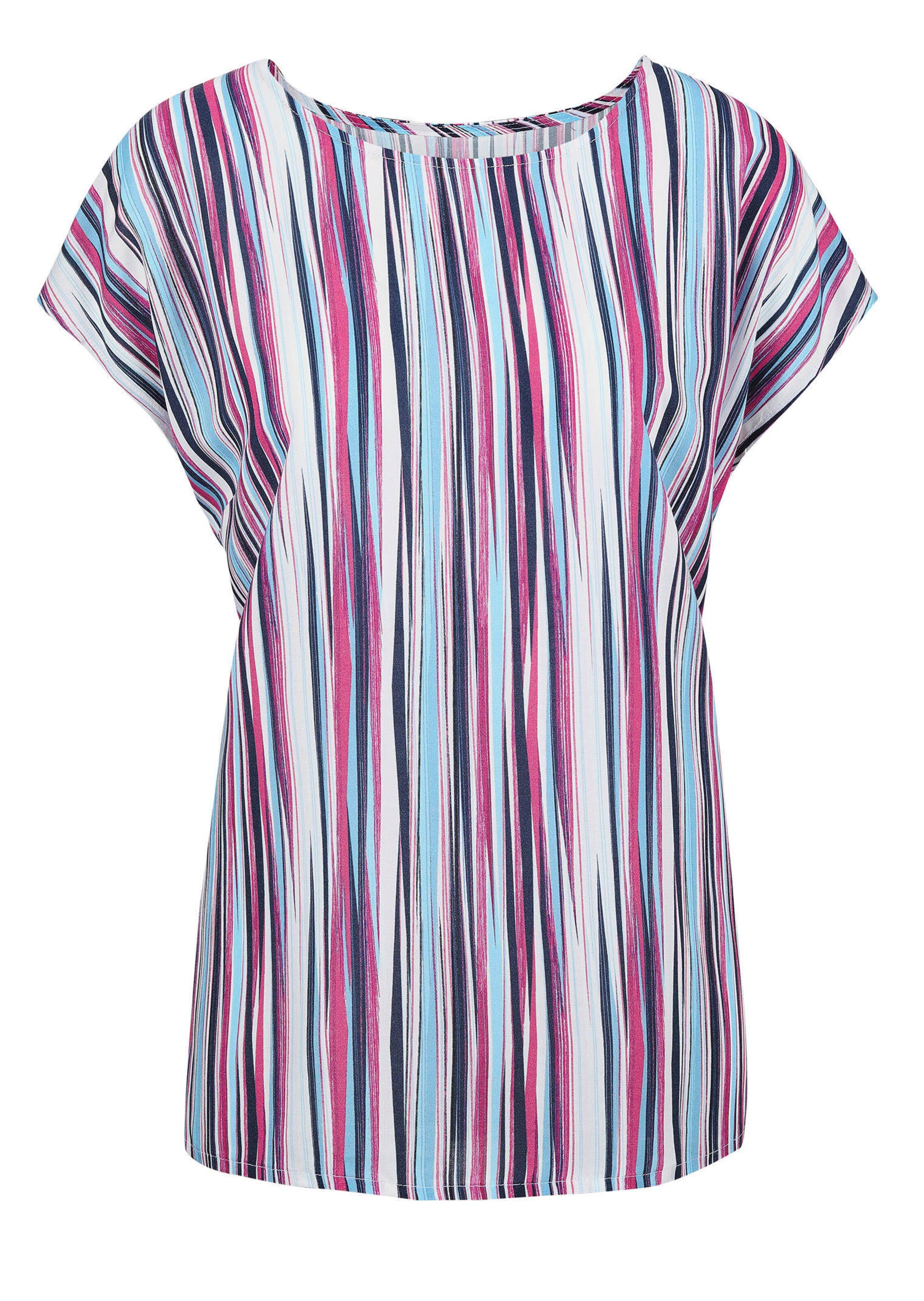 Druckbluse mit Streifendruck