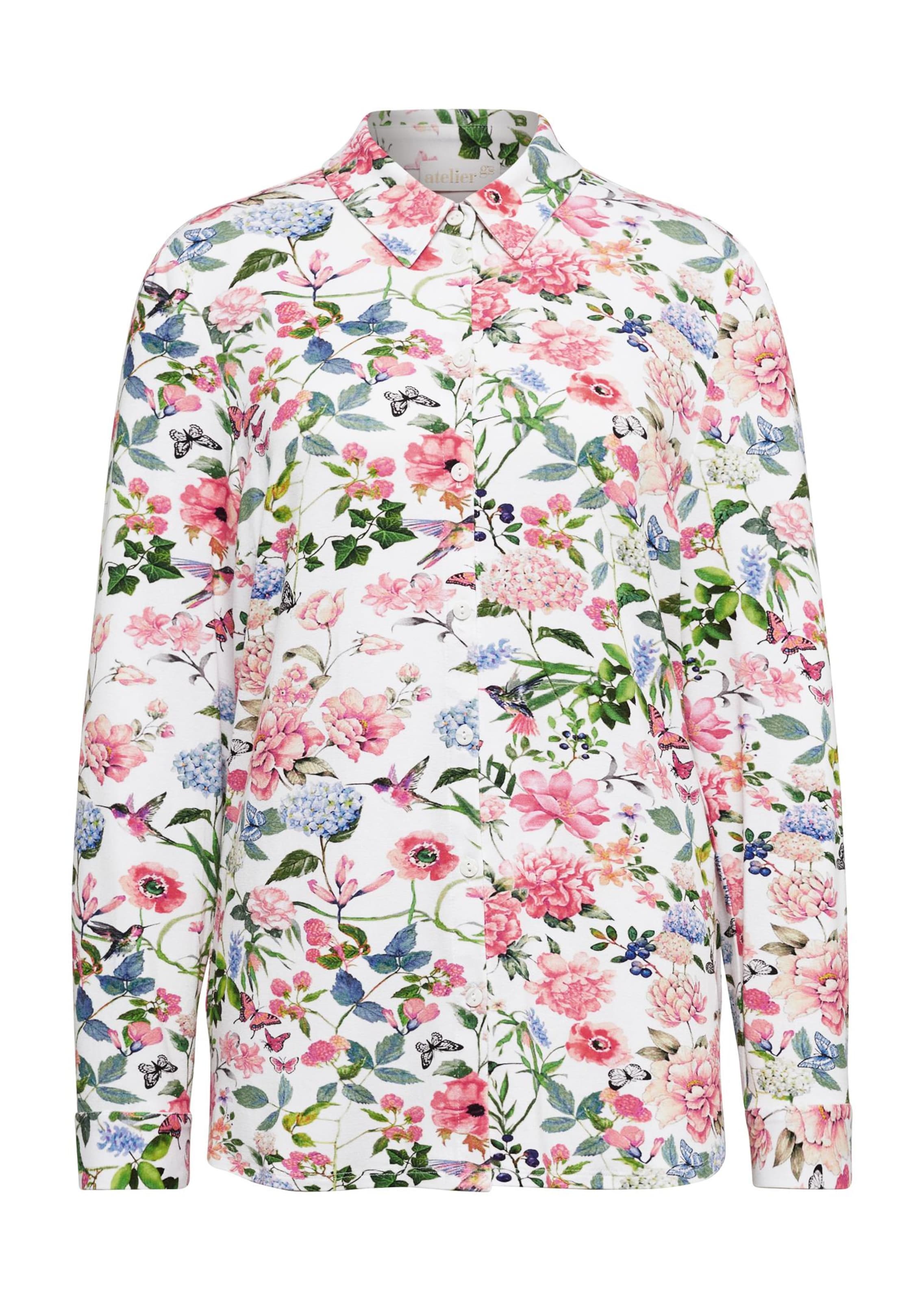 Ausdrucksstarke Jerseybluse mit Stretchanteil