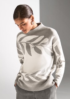 Jacquard-Pullover mit floralem Muster thumbnail 7