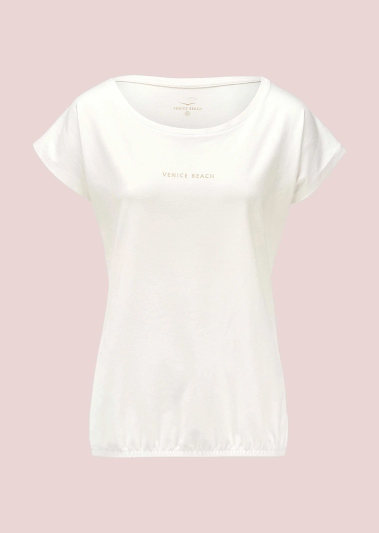 Shirt mit Gummizug am Saum