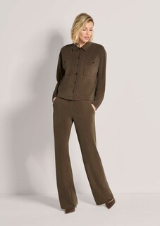 Oversize Hemdbluse mit aufgesetzten Taschen thumbnail 2