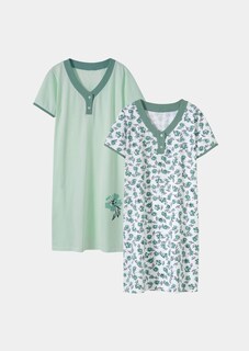 Yöpaitasetti puhdasta puuvillaa thumbnail 4