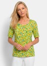 T-shirt en viscose avec un imprimé all-over frais thumbnail 1