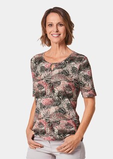 Digital-Druckshirt mit edlem Metall-Detail thumbnail 1