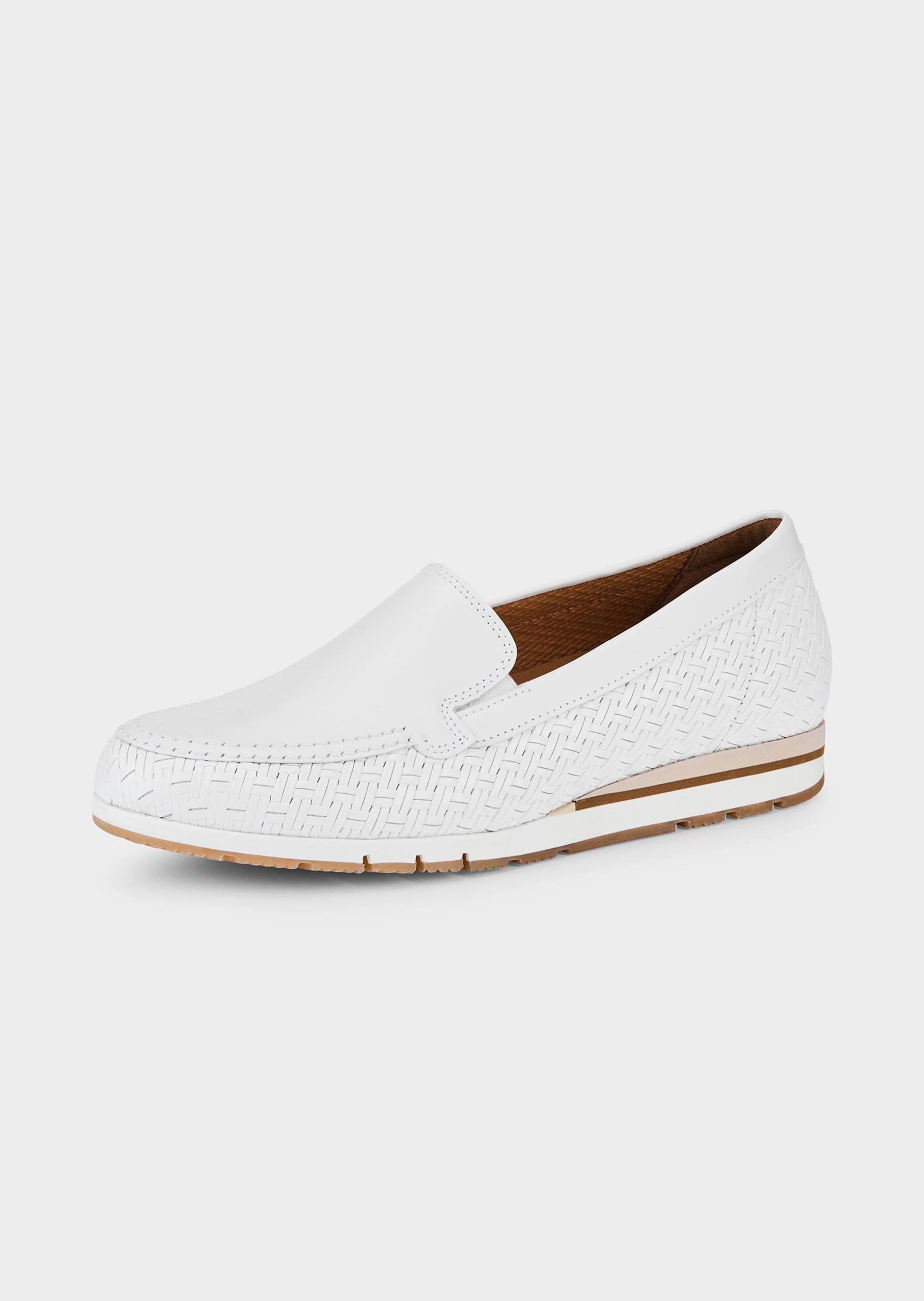 Mocassins, aspect tressé