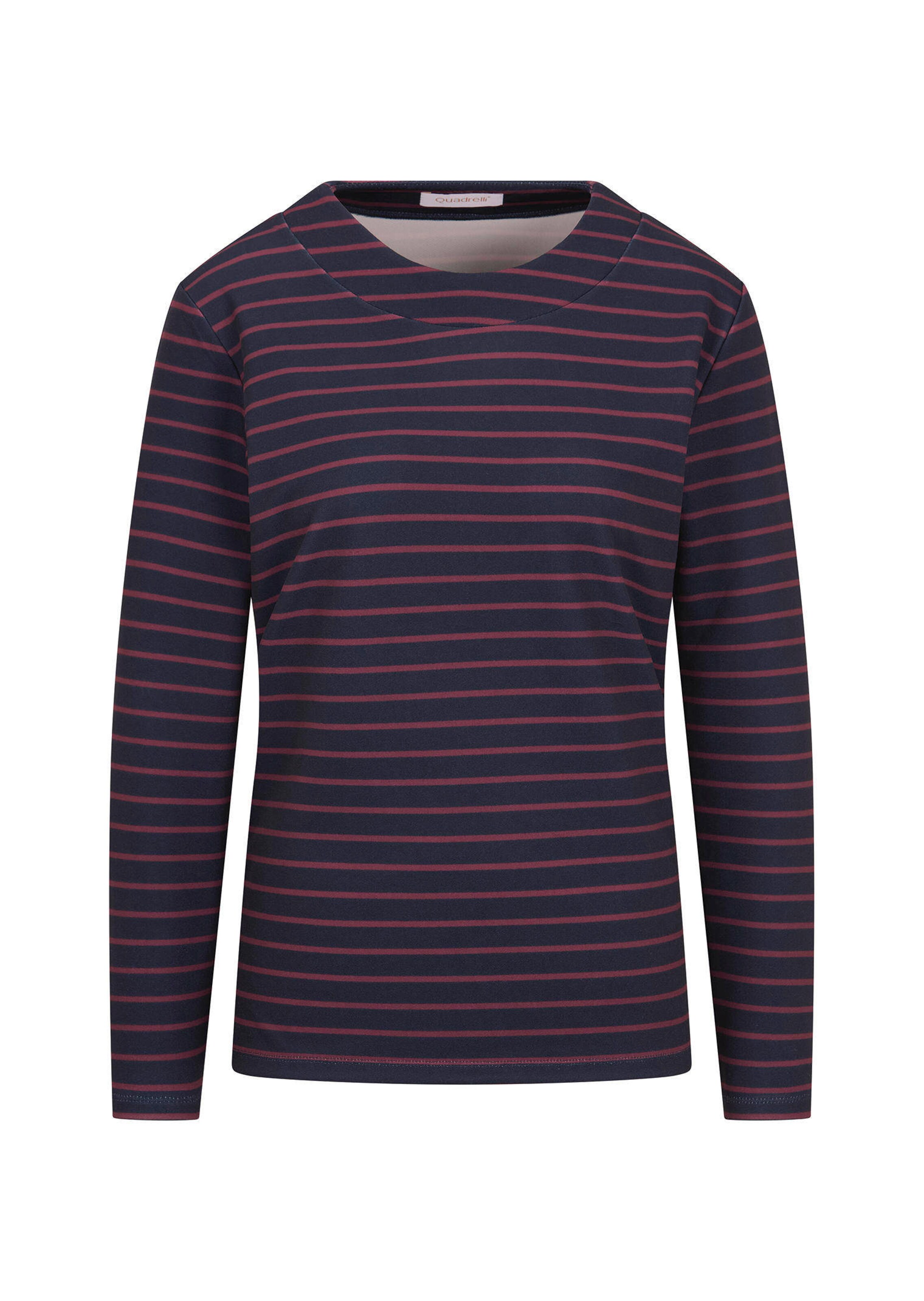 T-shirt rayé facile d'entretien avec encolure arrondie