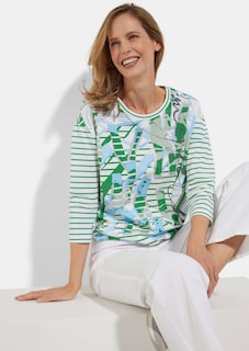 Baumwollshirt mit Tunnelzug am Saum thumbnail 4