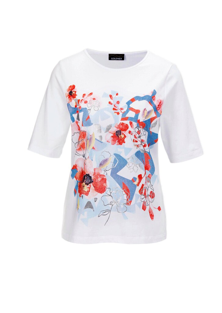 Druckshirt aus pflegeleichtem Baumwoll-Jersey