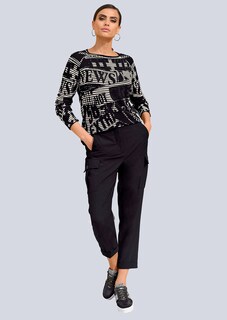Druckpullover mit modischen Druckmuster thumbnail 2