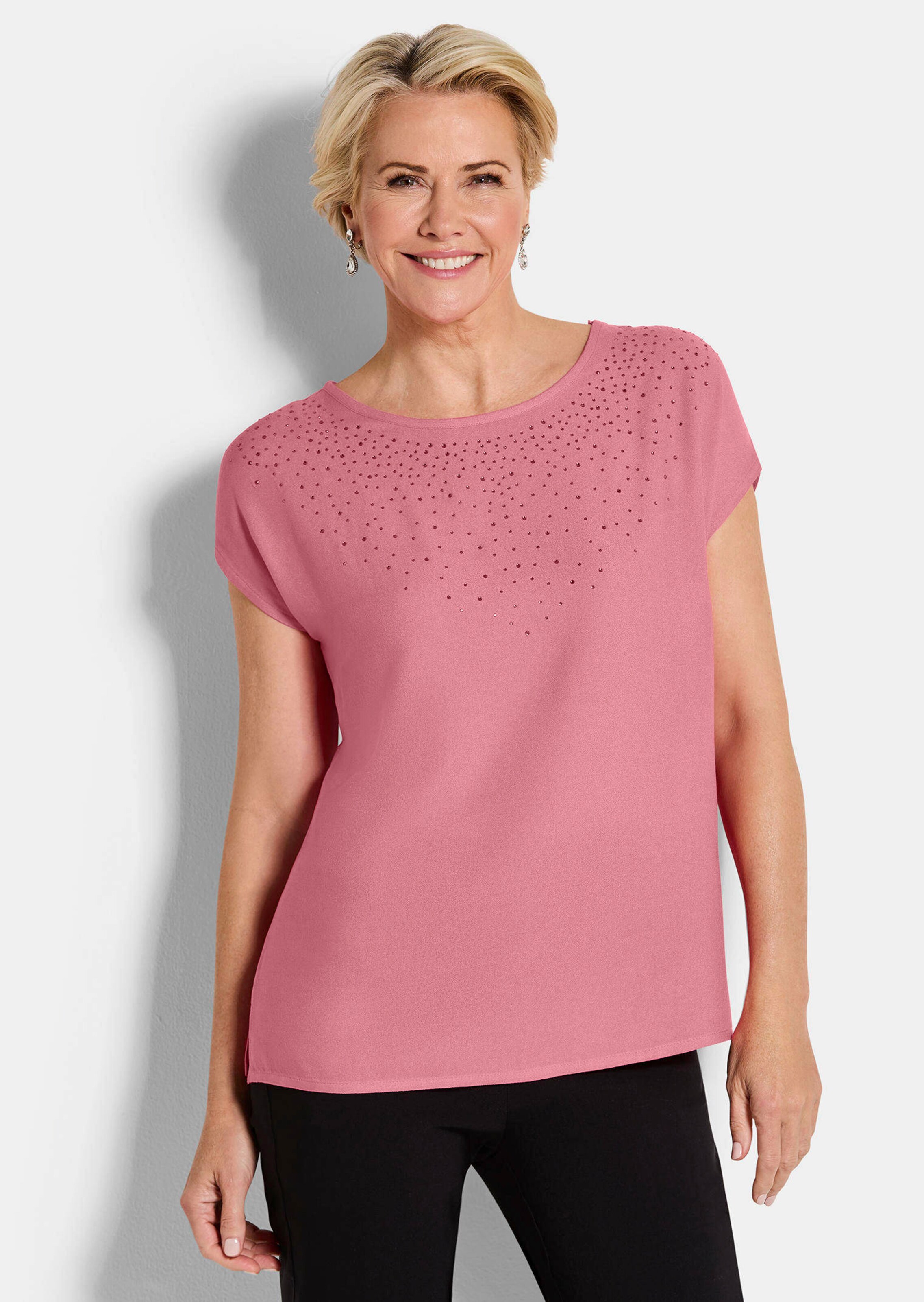 Chemisier avec pierres scintillantes