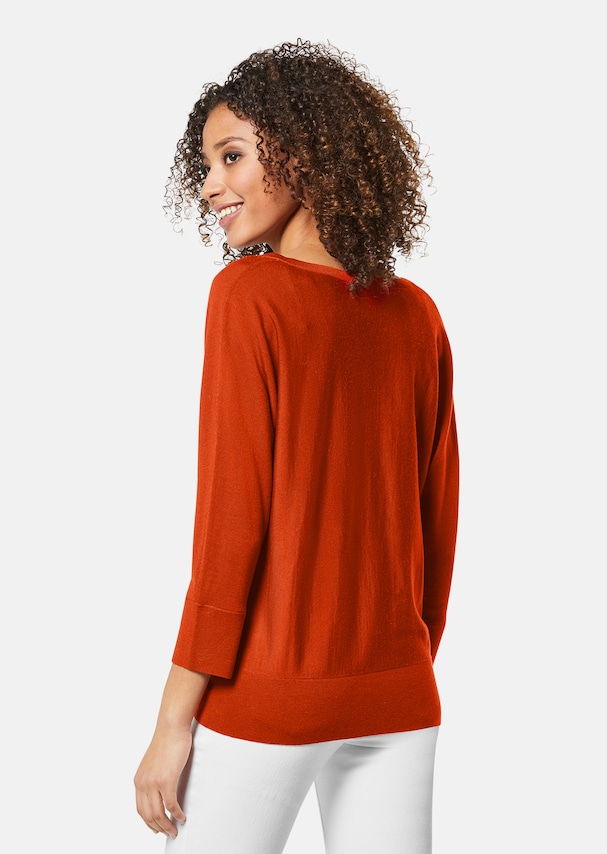 Jumper with V-neck and 3/4 sleeves 2