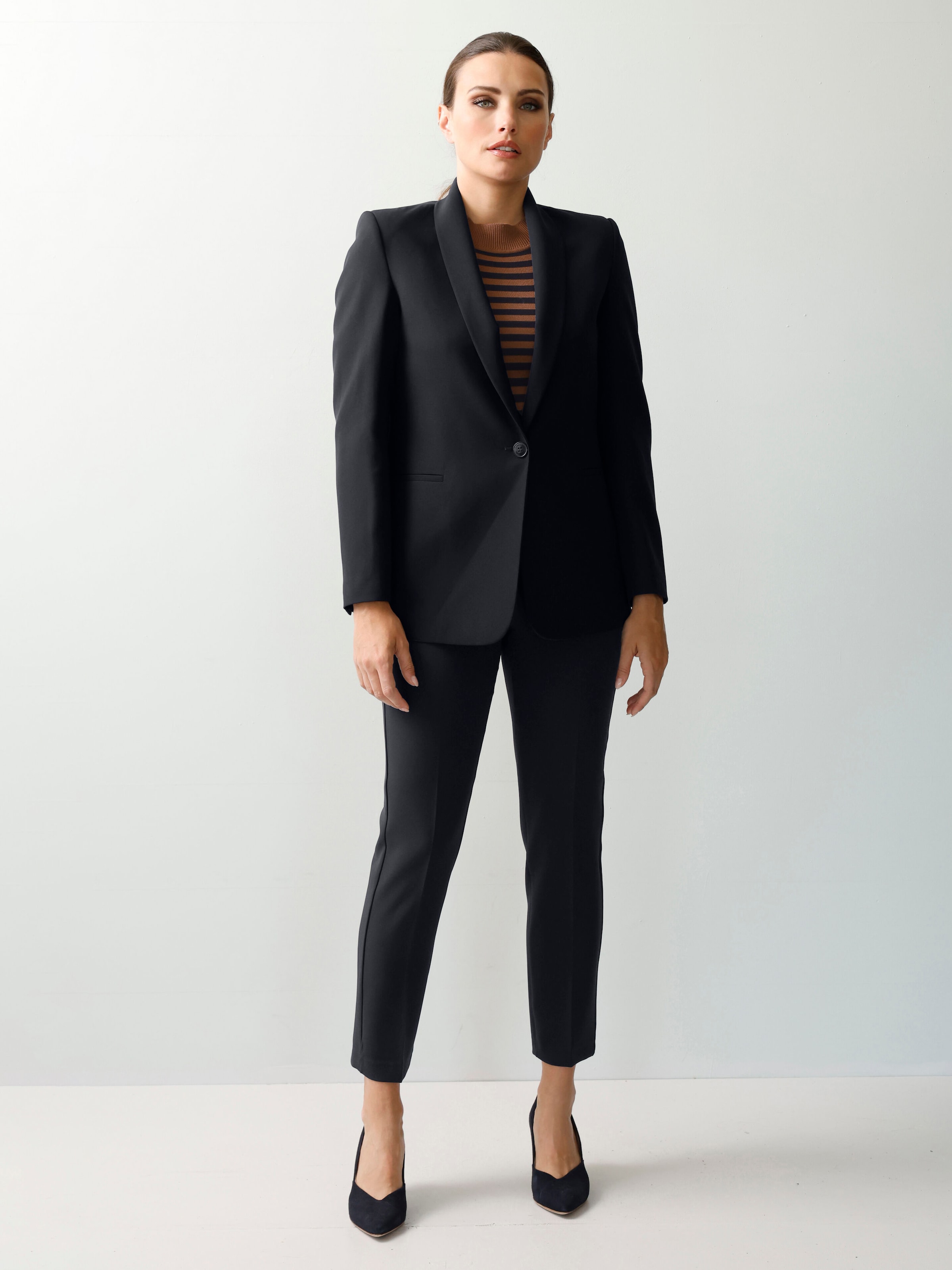 Blazer mit Schalkragen