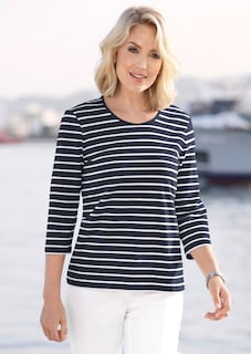 Meerkleurig gebreid, gestreept shirt thumbnail 7