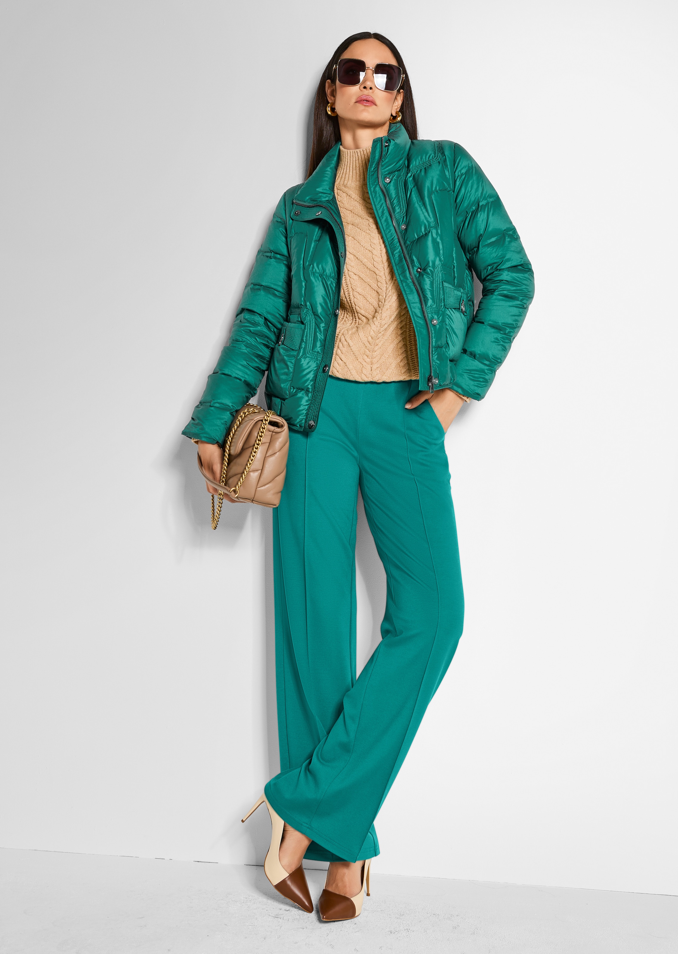 Winterwarm wattierte Steppjacke