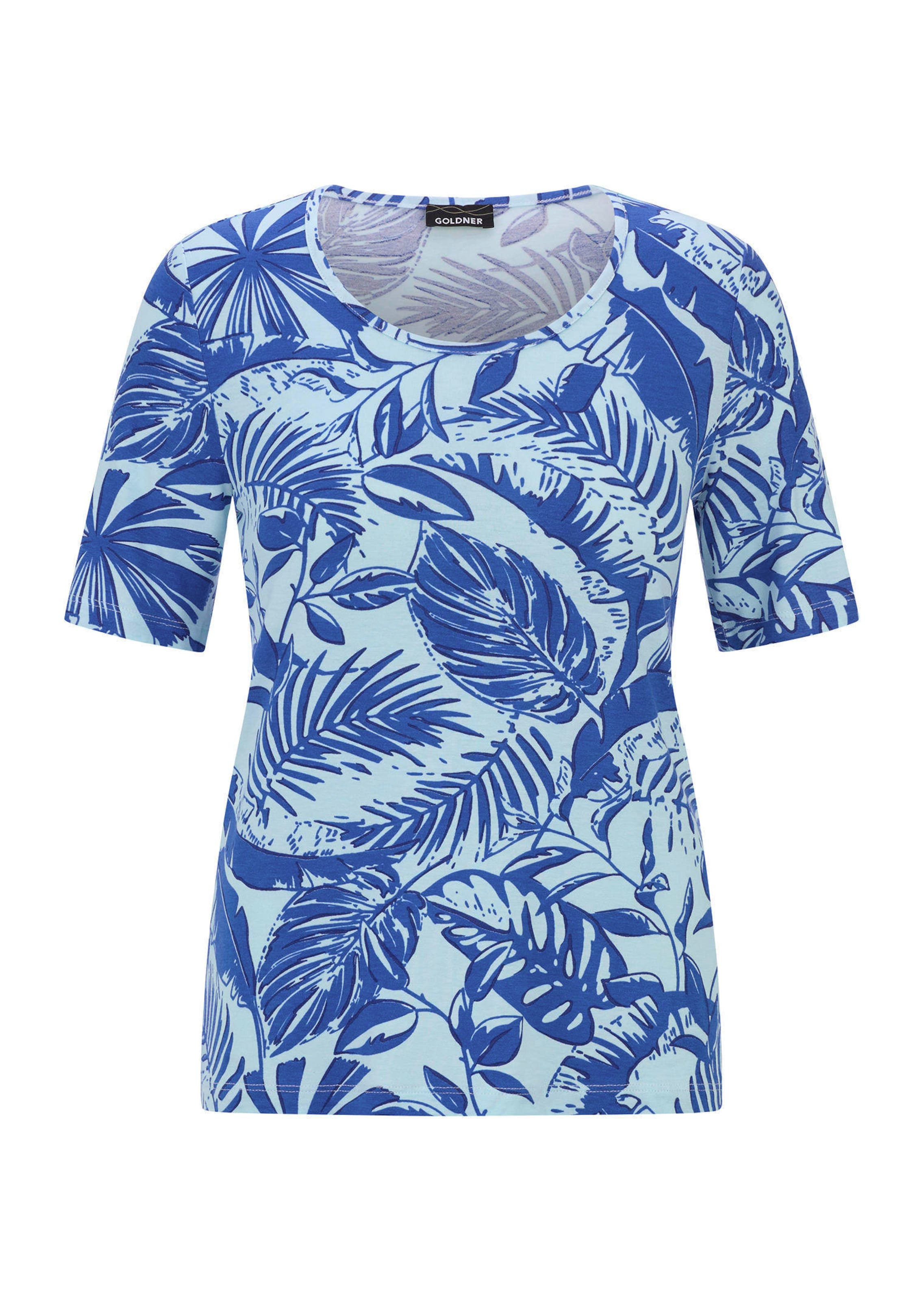 T-shirt en viscose avec motif feuilles graphique