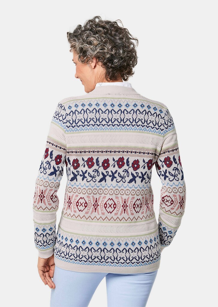 Liebenswerte Strickjacke mit Ajourmuster