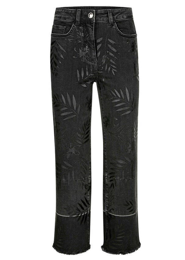 Jeans mit auffallendem Folienprint 6