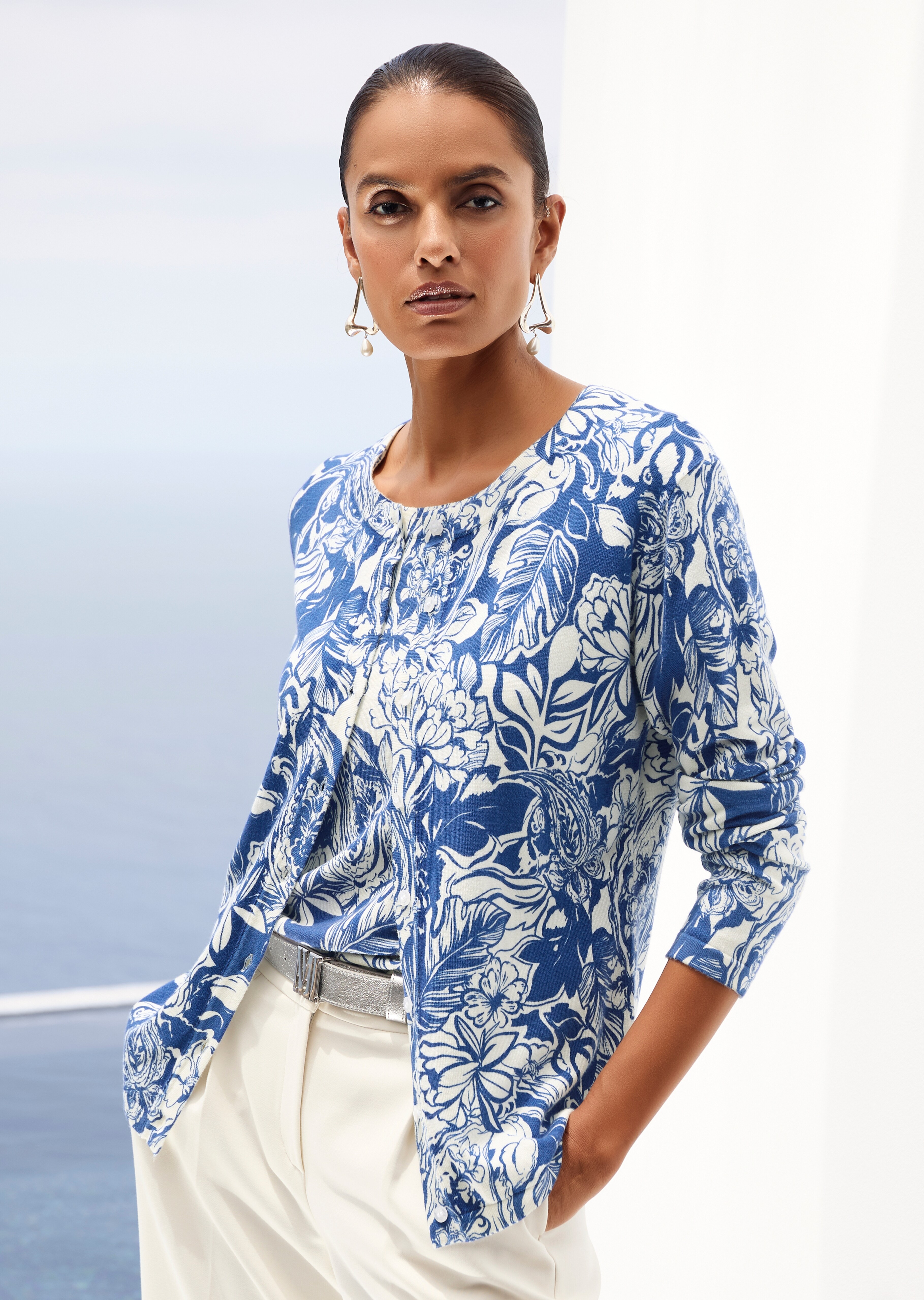 Cardigan imprimé floral