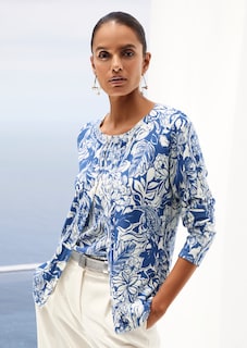 Floral print cardigan thumbnail 7