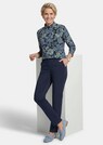 Shirt met lange mouwen, opstaande kraag en bloemenmotief thumbnail 4